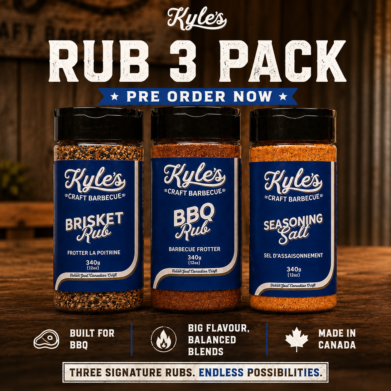 Kyle's Rub 3 Pack Pre-Sale