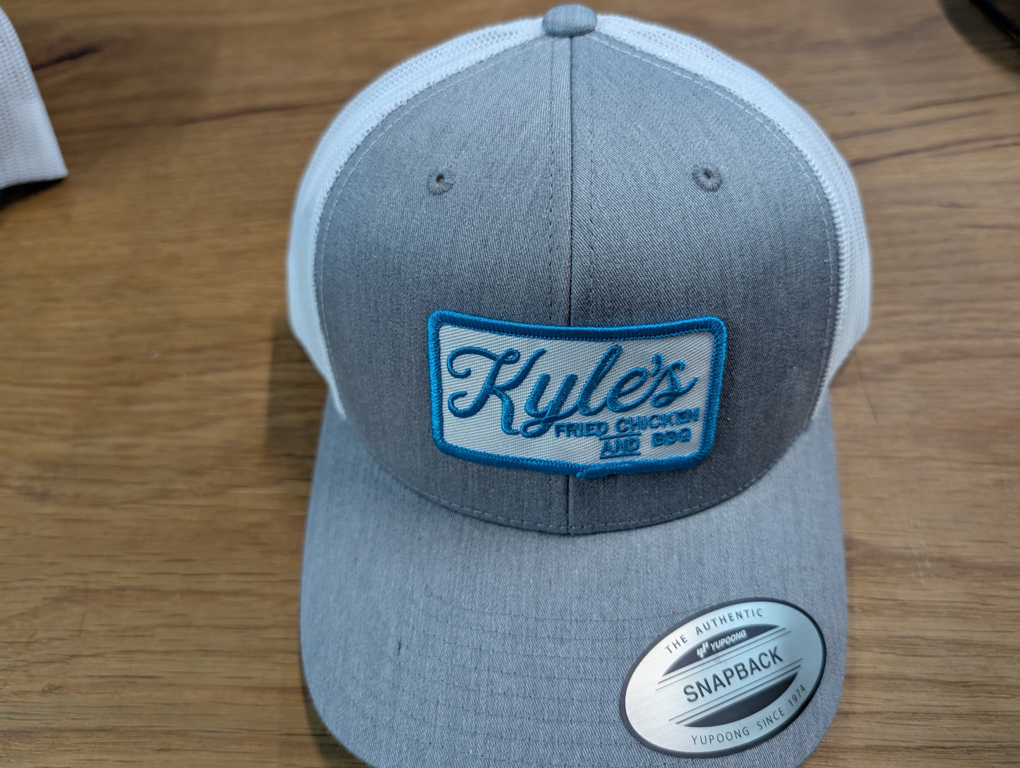 Patched Trucker Hat Grey